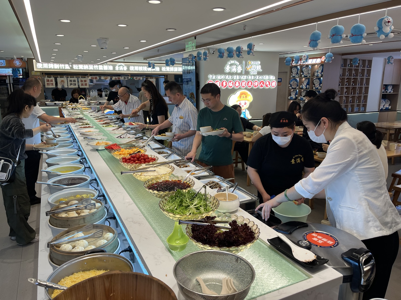 Sumanxiang buffet output line