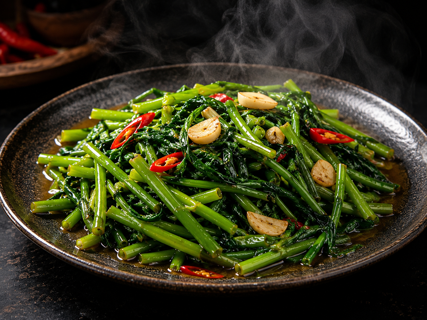 Thai Stir-fried Morning Glory